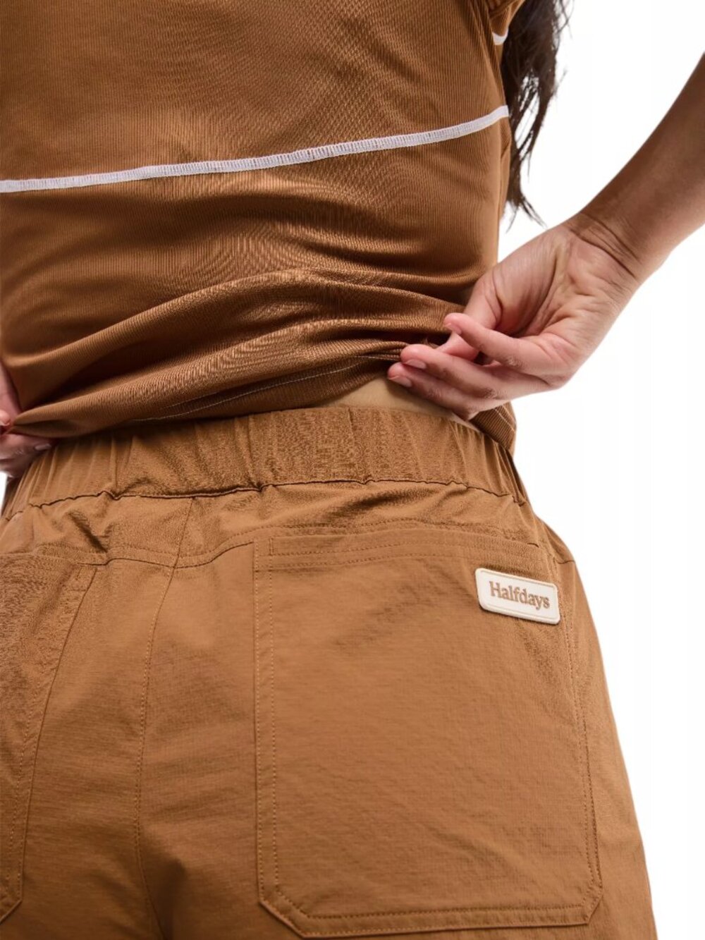 Halfdays Women's Rosalie Trail Shorts Nuthatch Brown Size Small and Large NWT